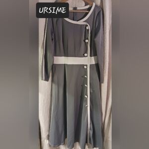 URSIME pinup rockabilly style dress womens medium large see measurements